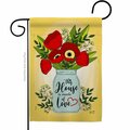 Patio Trasero G135207-BO House of Love Floral Double-Sided Decorative Garden Flag, Multi Color PA3910313